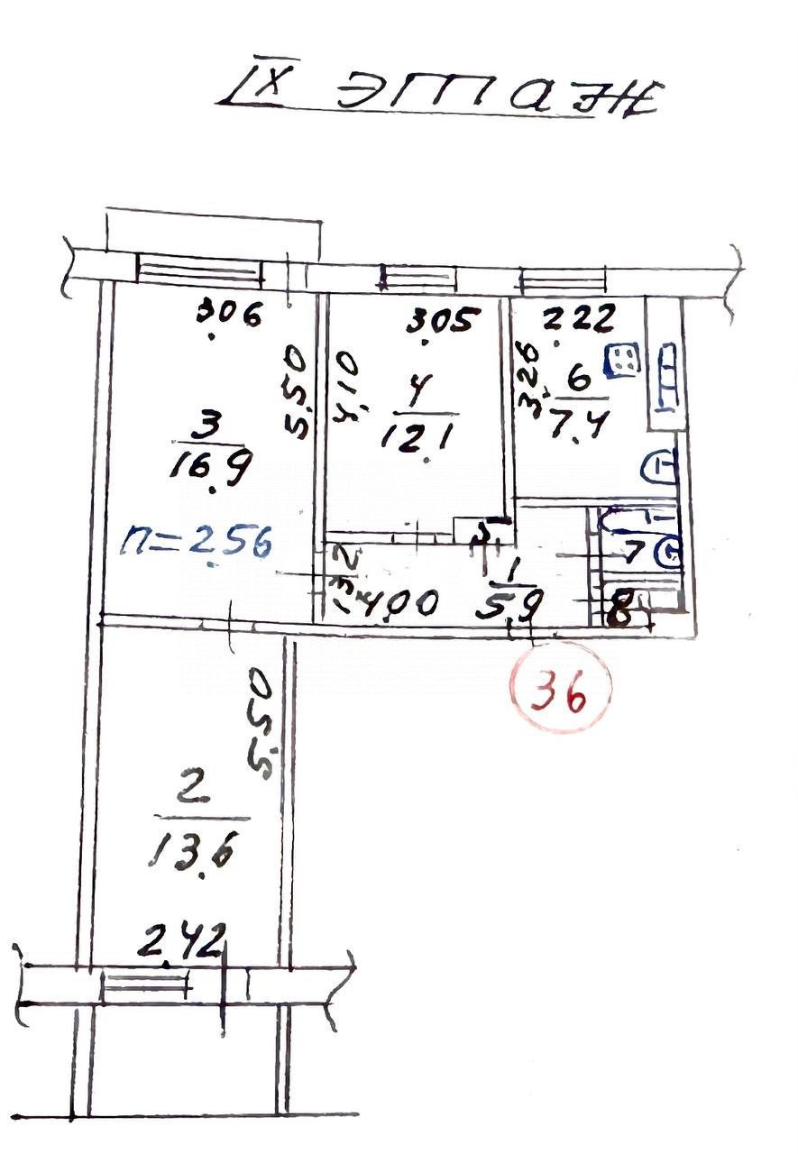 Фото №6: 3-комнатная квартира 65 м² - Мариуполь, Левобережный, Восточный, Левобережный, мкр. Восточный, пр-кт Защитников Украины, 58