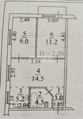 Фото №11: 3-комнатная квартира 52 м² - Мариуполь, р. Жовтневый, пр-кт Строителей, 99