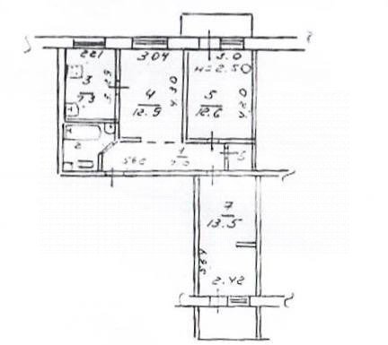 Фото №16: 3-комнатная квартира 61 м² - Мариуполь, Жовтневый, Западный, мкр. 21-й, б-р Шевченко, 305