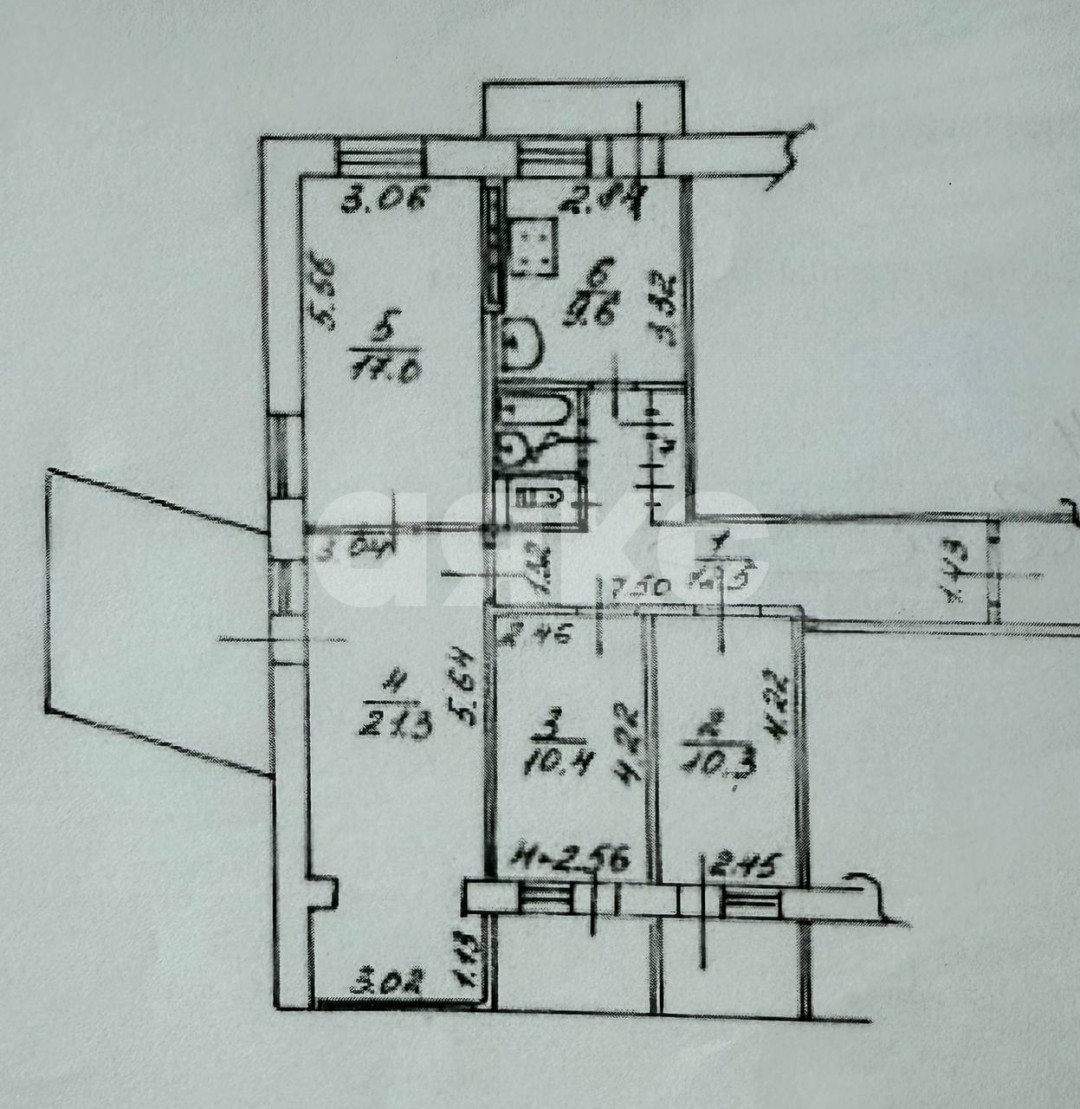Фото №10: 5+-комнатная квартира 110 м² - Мариуполь, р. Левобережный, б-р Морской, 56