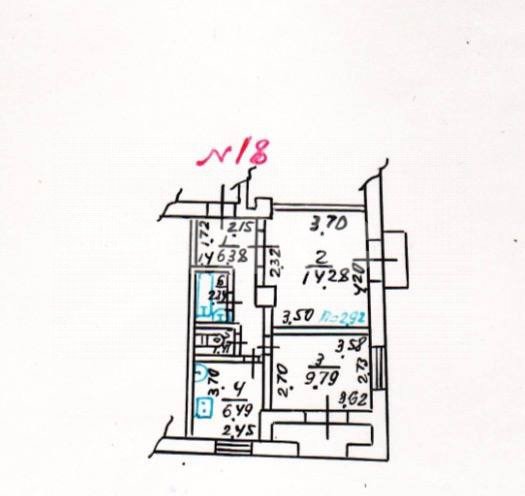 Фото №12: 2-комнатная квартира 43 м² - Мариуполь, р. Жовтневый, ул. Артёма, 49/43