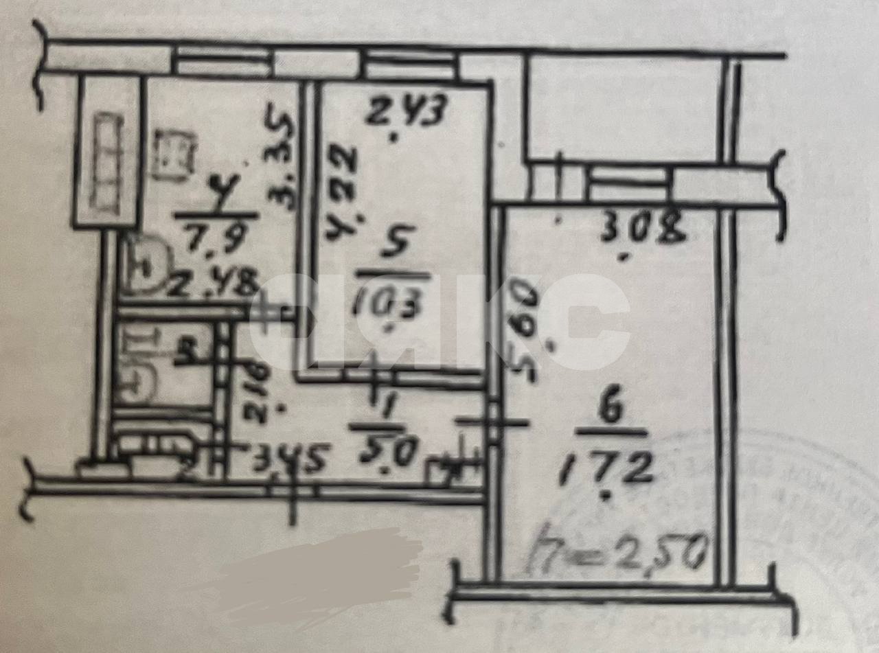 Фото №7: 2-комнатная квартира 45 м² - Мариуполь, Левобережный, мкр. Восточный, ул. Киевская, 11к1