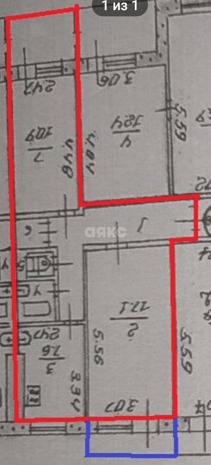 Фото №12: 2-комнатная квартира 51 м² - Мариуполь, Жовтневый, мкр. Западный, пр-кт Строителей, 136