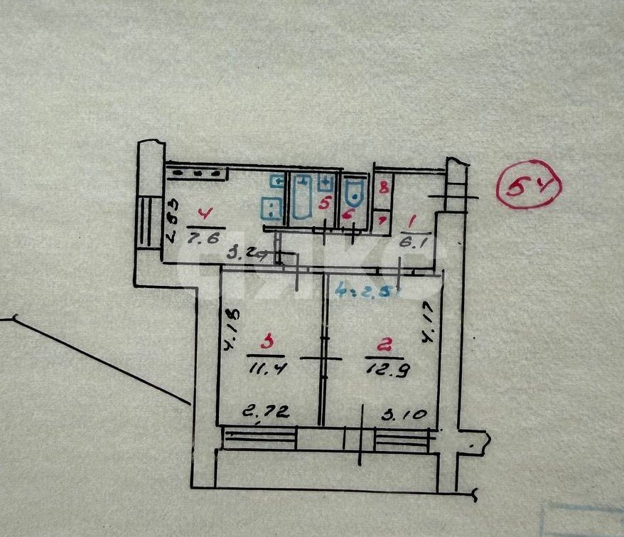 Фото №9: 2-комнатная квартира 41 м² - Мариуполь, р. Жовтневый, пр-кт Нахимова, 196