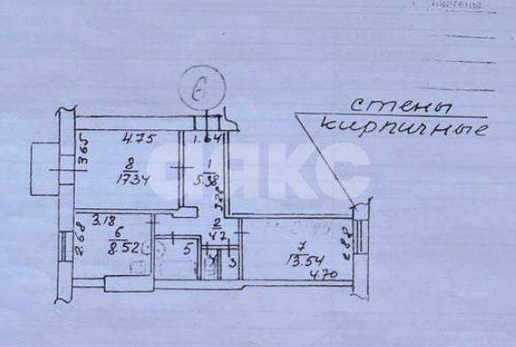 Фото №12: 2-комнатная квартира 54 м² - Мариуполь, р. Жовтневый, ул. Фонтанная, 68