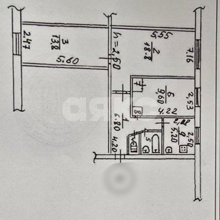 Фото №12: 3-комнатная квартира 58 м² - Мариуполь, р. Приморский, ул. Лавицкого, 24